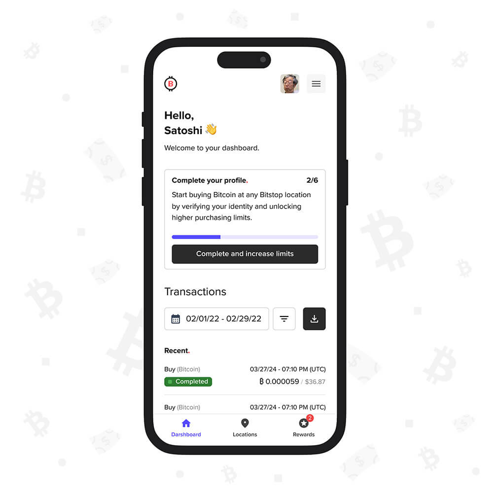 Download the Bitstop App