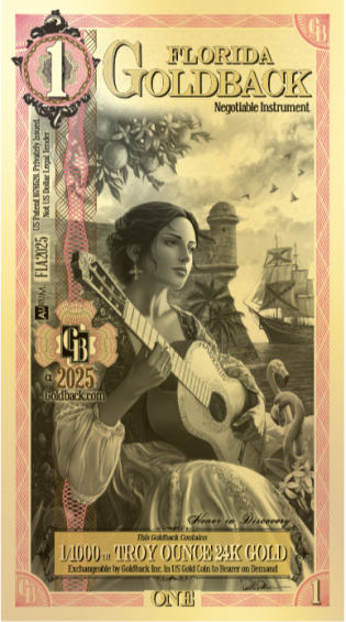 1 FL Goldback Note